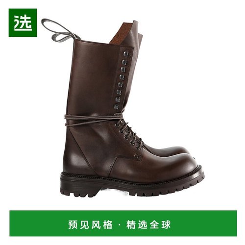 香港直邮Rick Owens Pelle 系带靴男靴 RU02E1856LGE