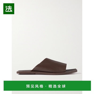 1h可退 香港直邮ST.AGNI 女士 + SUSTAIN 网眼不对称皮质凉拖 R24