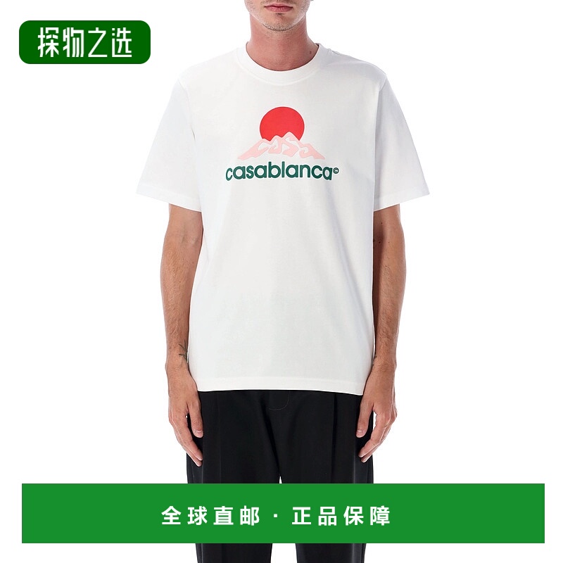 1h可退 香港直邮Casablanca 男士 Montagne 印花T恤 MPF25JTS0010