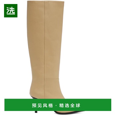 1h可退 【美国直邮】Aeyde艾德米色Tula真皮高筒靴 女鞋时装靴 24
