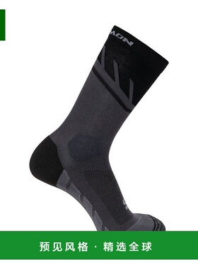 欧洲直邮Salomon萨洛蒙 SPEEDCROSS CREW系列男女通用黑色/深袜子