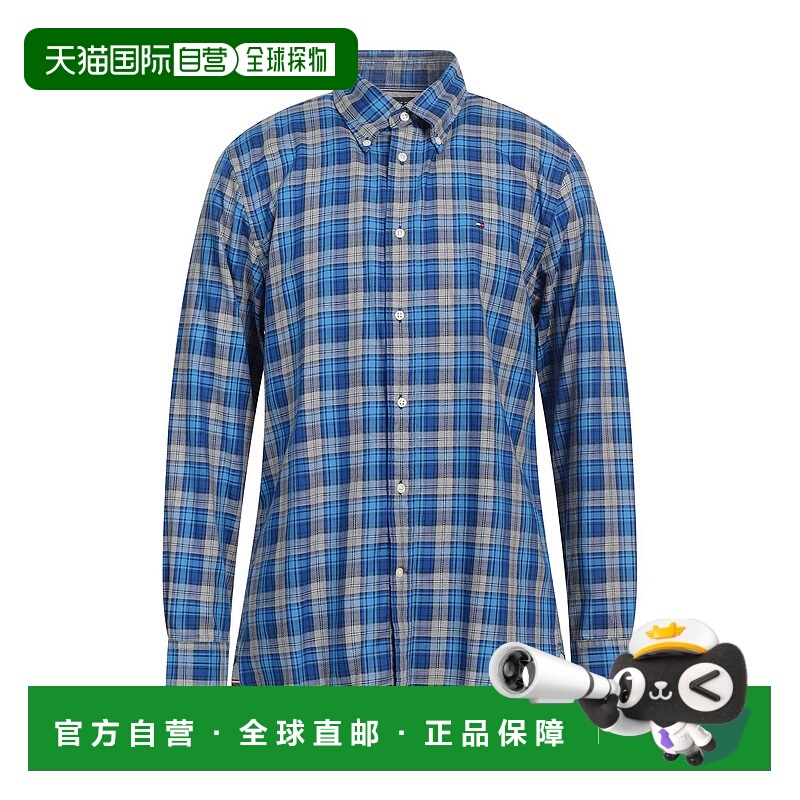 1h可退 香港直邮Tommy Hilfiger 汤米·希尔费格 男士 格纹衬衫