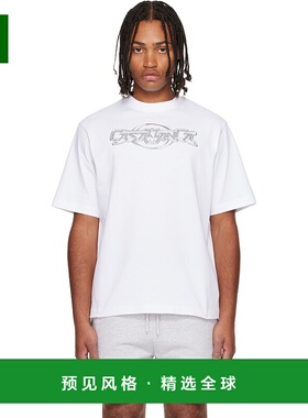 1h可退 香港直邮Casablanca 男士 白色 Chrome Oversized T 恤 MA