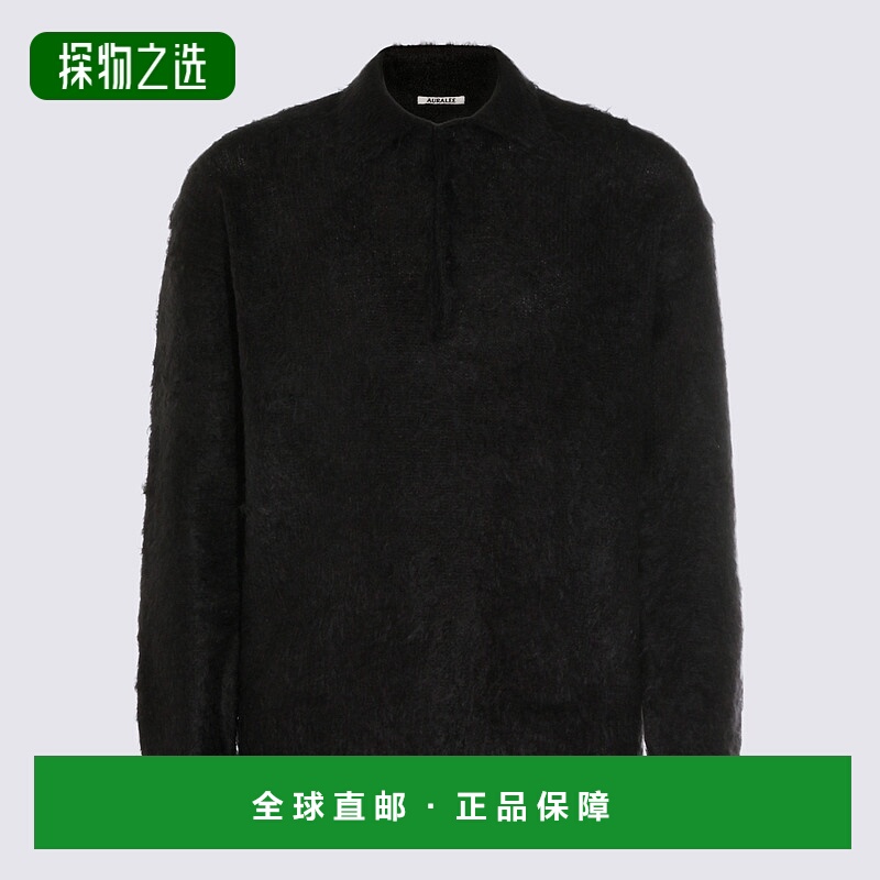 香港直邮AURALEE 男士 毛线衫 A25AP01KMINKBLACK