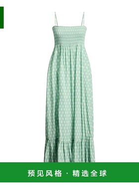 1h可退 香港直邮Mc2 Saint Barth 女士 长款连衣裙 green绿色 舒