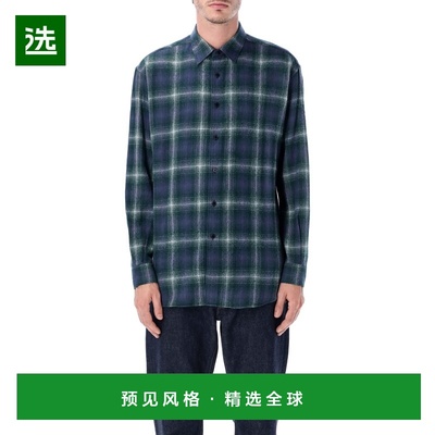 香港直邮AURALEE 男士衬衫 A25AS01WNFGN AW2025 蓝色 AIRY WOOL
