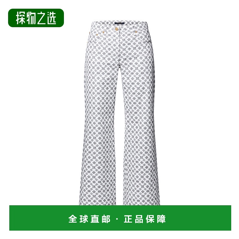 1h可退 欧洲直邮LV (2025) Blurry Monogram Fil Coupé 牛仔裤