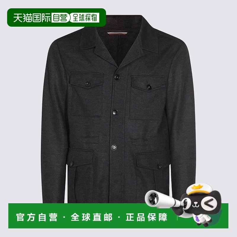 1h可退 欧洲直邮canali 男士 夹克衫羊毛长袖男装