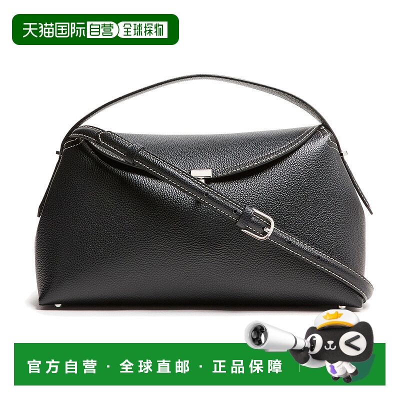 1h可退 香港直邮TOTÊME 女士 T-Lock 皮革单肩包 CV5J5BLKZZ