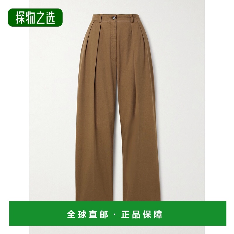 香港直邮The Row 女士 驼色棉混纺长裤 5629W3670针织阔腿裤