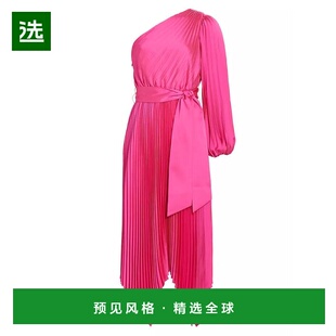 1h可退 【美国直邮】Milly Christa 褶饰单肩连衣裙