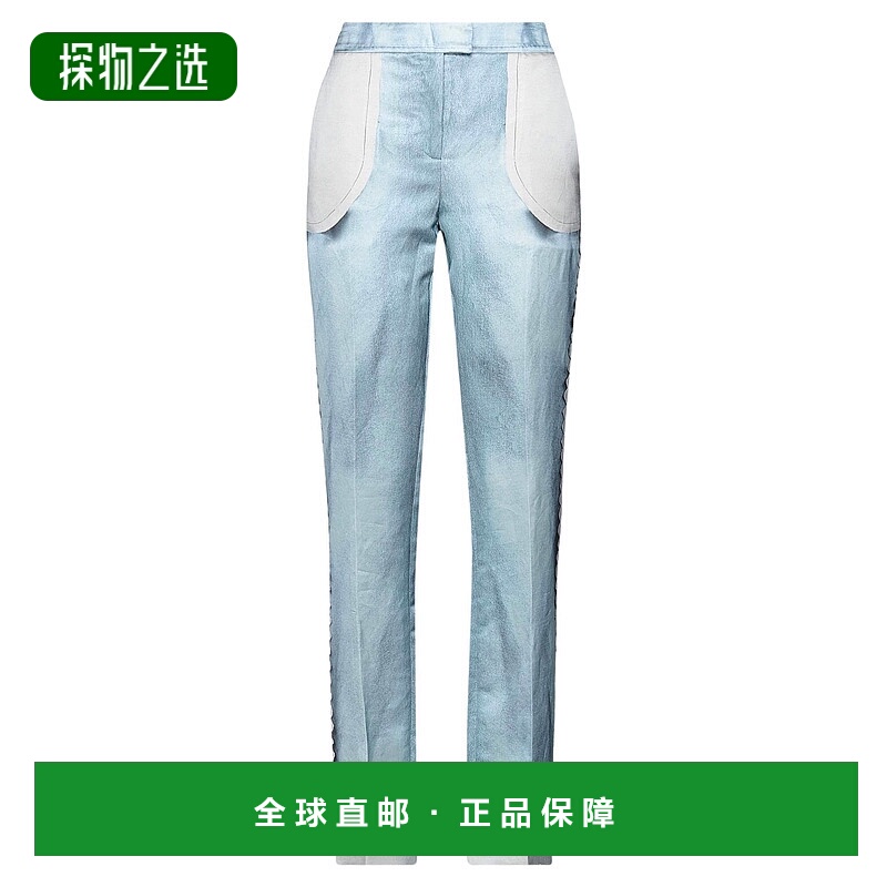 香港直邮Moschino 莫斯奇诺 女士 休闲长裤 blue蓝色 舒适时尚