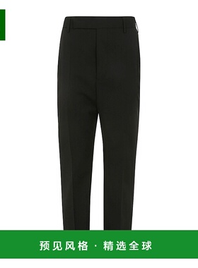 香港直邮Rick Owens 腰带绊烫缝羊毛阔腿裤休闲裤 RP01D2305WL