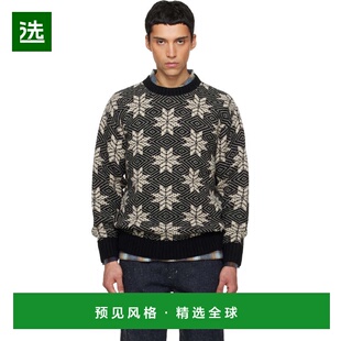 1h可退 香港直邮South2 West8 男士 黑色 Crew Neck Snowflakes