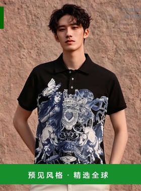 香港直邮Just Cavalli 图案POLO衫 S01GC0247N20557