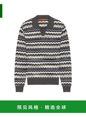 1h可退 香港直邮MISSONI 米索尼 男士 长袖Polo衫 US25W208毛衣