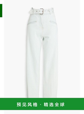 1h可退 香港直邮Iro 女士 高腰锥形牛仔裤 WP23KERATBLU11BLEACHE