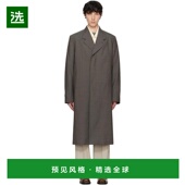 美国直邮 男装 OUR 1h可退 LEGACY 灰色制服大衣 毛呢大衣 2428