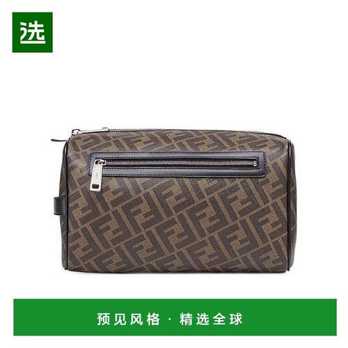 香港直邮Fendi 印花化妆包 7VA494A9XS手提包单肩包斜挎包牛皮