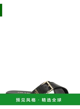 香港直邮Prada 普拉达 女士 黑色皮质便鞋 1XX778F010248凉鞋