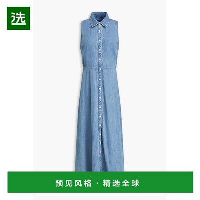 1h可退 香港直邮VERONICA BEARD 女士 Fuller 牛仔中长衬衫式连衣