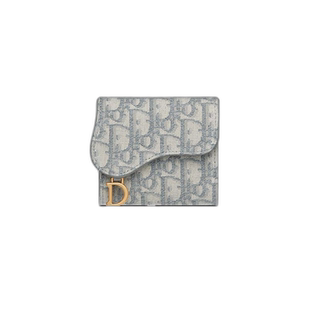 欧洲直邮Christian Dior克里斯汀·迪奥女士钱包灰色小巧精致时尚