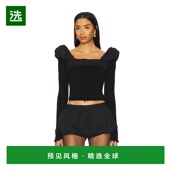 香港直邮for Aliyah love 1h可退 lemons 女士 网眼提花上衣 CT21