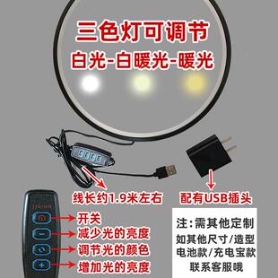 饰客摆 跨境led灯圈意摆设新实木底座酒瓶桌面厅玄关禅办公OMC室装