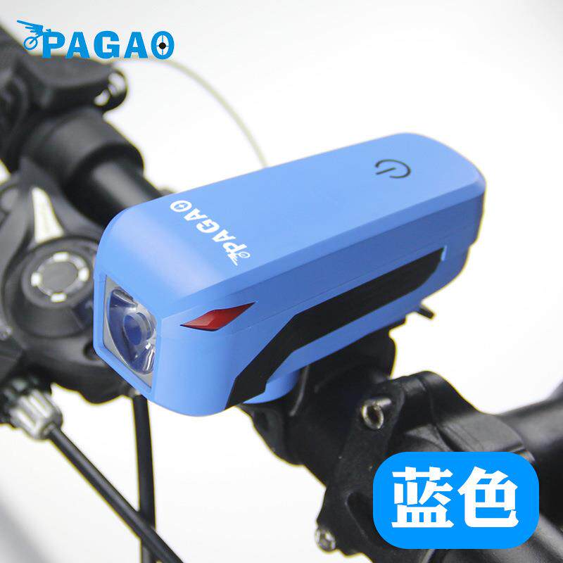 USPG-0127B充电强光自行车灯带灯电车子喇叭骑行触摸前自行车自行