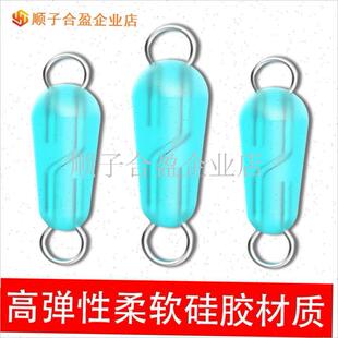 新款八字环双头连接器p防缠绕快速子线夹秒换挂扣W钓鱼配件特价.
