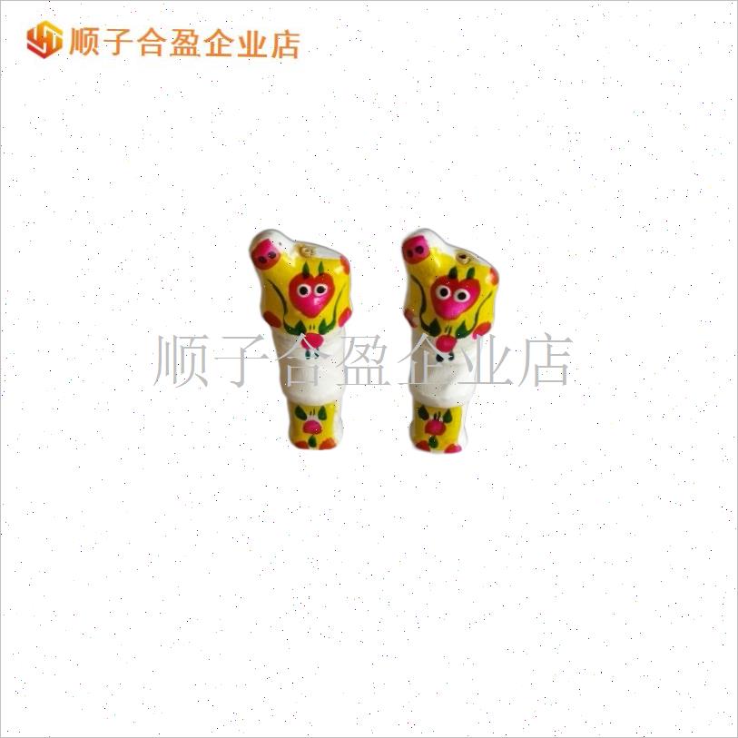 潍坊高密泥塑摇猴民间特色工艺品儿童手把玩具摆件传Y统中国风礼.