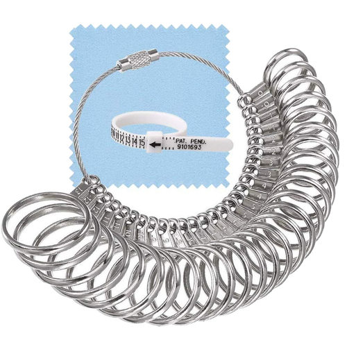 0 13美码戒指尺寸大小筛选工具 A Z英度圈 指围测量 Ring sizer