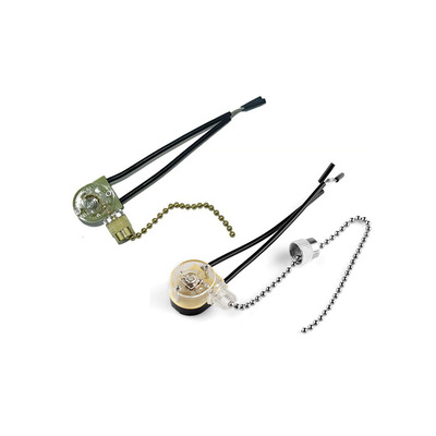 ON OFF拉链开关 一开一关两档功能金色镍色古铜 三色可选珠链开关