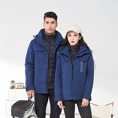 蓝途三合一可拆羽绒内胆冲锋衣