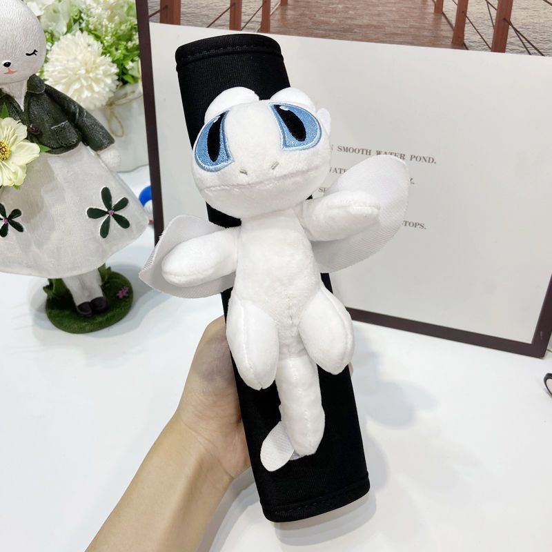 无牙仔汽车护肩套可爱女一对情侣卡通车内饰品护肩带保护套