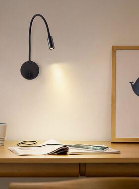 led软管射灯1W3W背景墙灯服装店聚光玄关照画灯 床头壁灯明装射灯