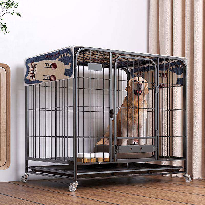 狗笼子小型犬泰迪室内包邮带厕所中型犬大型犬狗笼子金毛猫笼兔笼