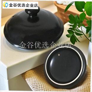 带卡槽康舒通用型陶瓷r砂锅盖子黑色汤煲盖药壶单盖土锅焖煲盖配/