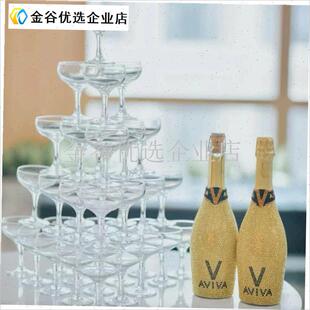 婚礼香槟塔多层庆功宴酒店开业用蝶F形鸡尾酒香槟塔杯婚庆道具/