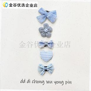 小型犬宠物发夹马k尔济斯小发卡约克头饰蝴蝶结配饰雪纳瑞卡通夹\