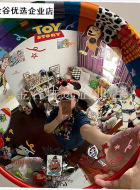 凹凸镜diy广角镜家用装饰哈哈C镜彩绘转角镜拍照道具搞怪镜面摆/