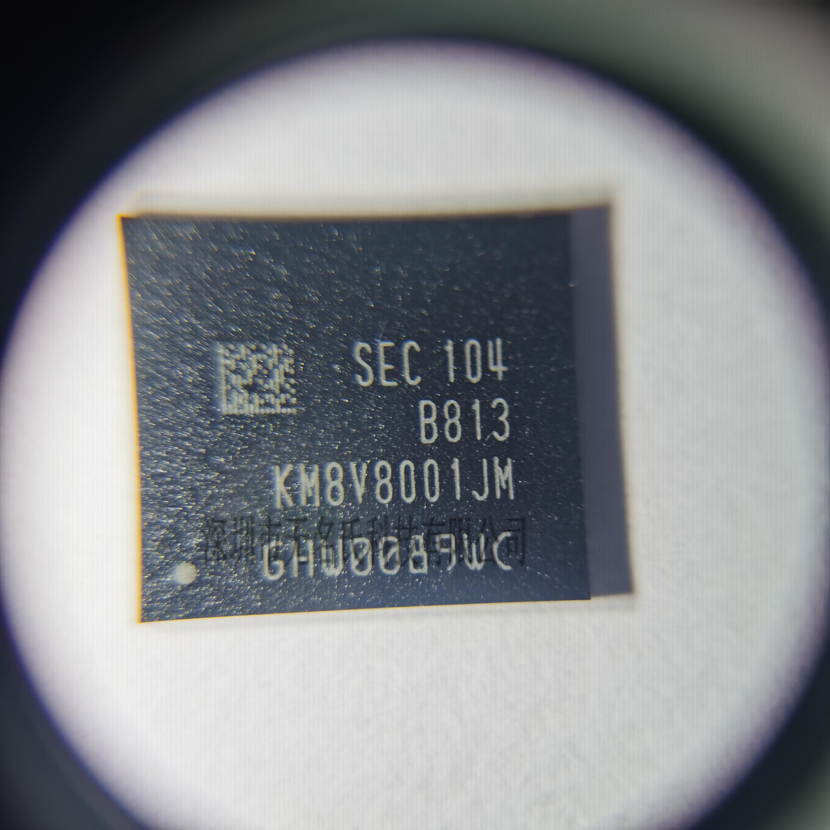三星eMMC芯片KM8V8001JM-B813