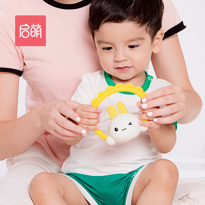 启萌 安睡兔牙胶 益智早教摇铃新生婴儿宝宝安抚哄睡仪抓握小夜灯|ruв категории игрушка/коляска/головоломка/блоки/модель, детей кольцо/ткань играть/успокоить игрушки, хрип - от Buy2taobao.com для оказания профессиональной услуги покупки агента Taobao
