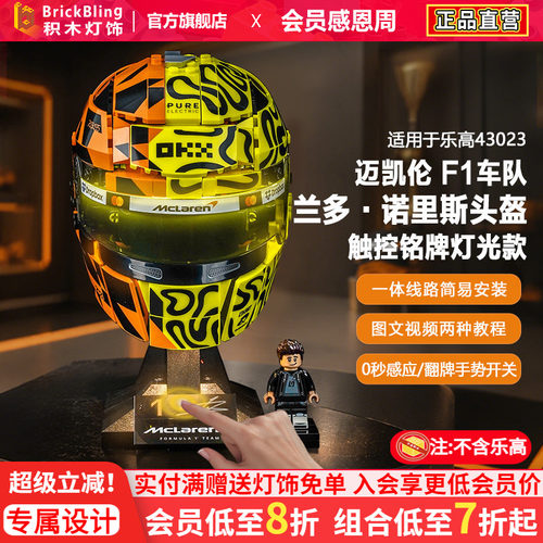 43023迈凯伦F1诺里斯头盔灯饰