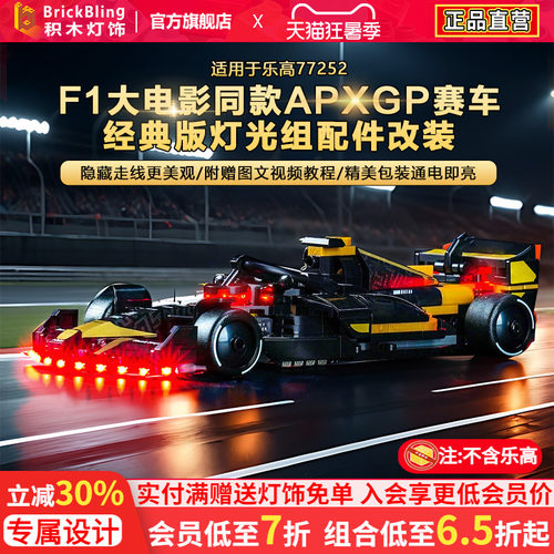 77252F1大电影同款APXGP赛车灯饰