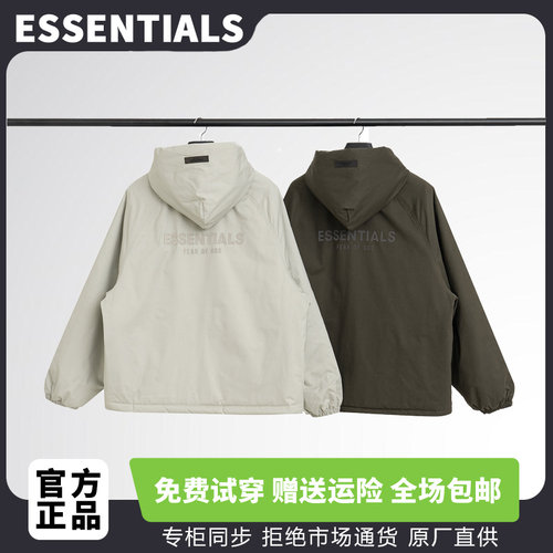 ESSENTIALS新款拉链拉链棉服外套