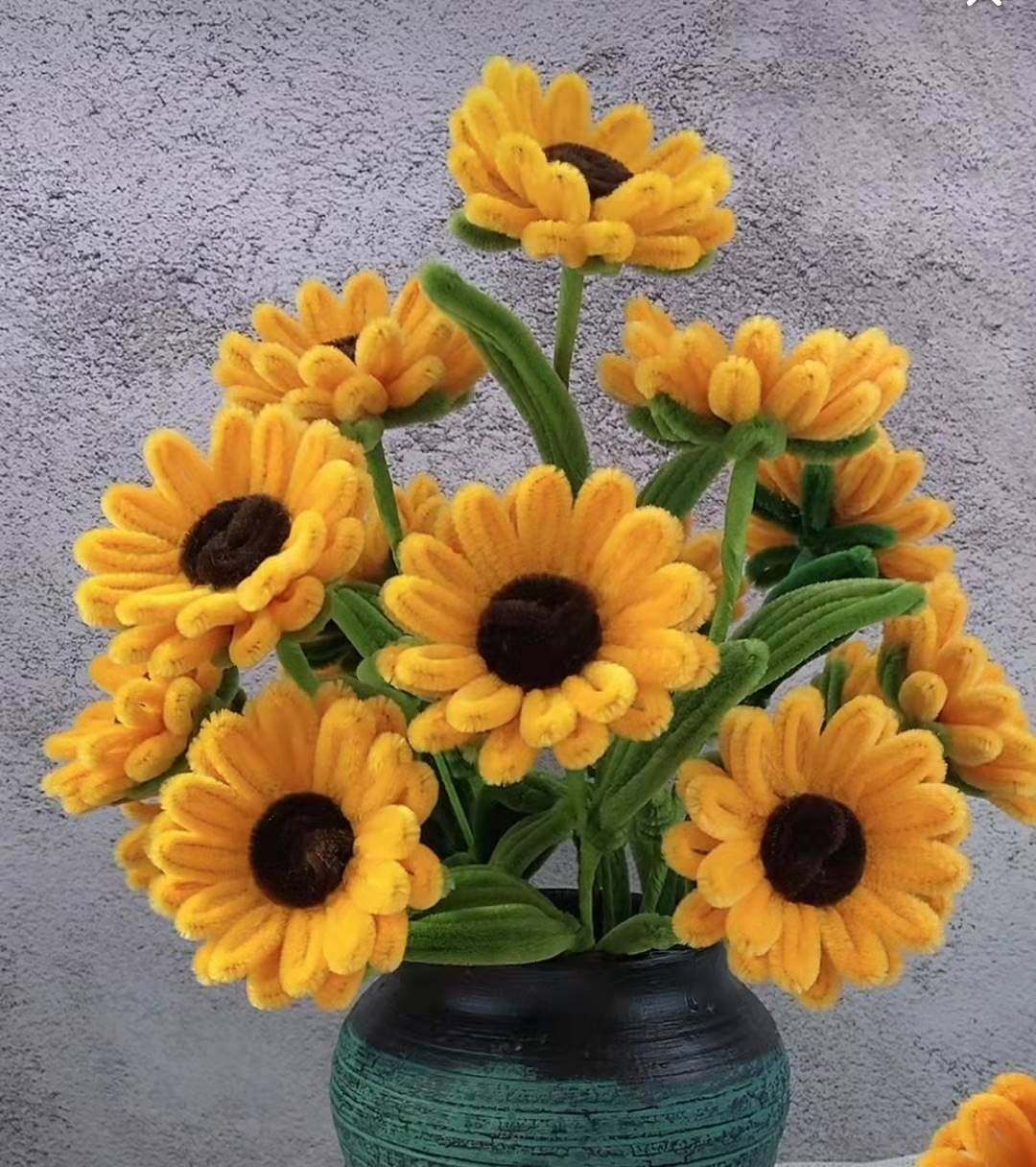 扭扭棒向日葵diy手工制作材料包工厂直销初学者向日葵花年后发货