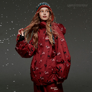 LMDSNOW【幸运小狗】新款单板超好看滑雪服女款防水防风专业保暖