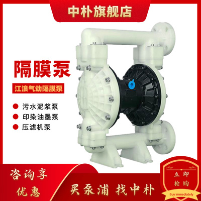 江浪气动隔膜泵RV31211 31288 31277H 31299 31255工业水处理泵
