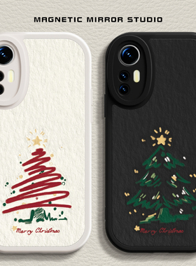 适用小米17手机壳15ultra新款mix4圣诞树10s液态civi3硅胶红米note13pro满天星k60软k70男12x女12spro至尊版9